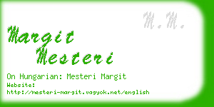 margit mesteri business card